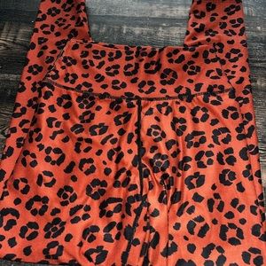 Burnt orange leggings